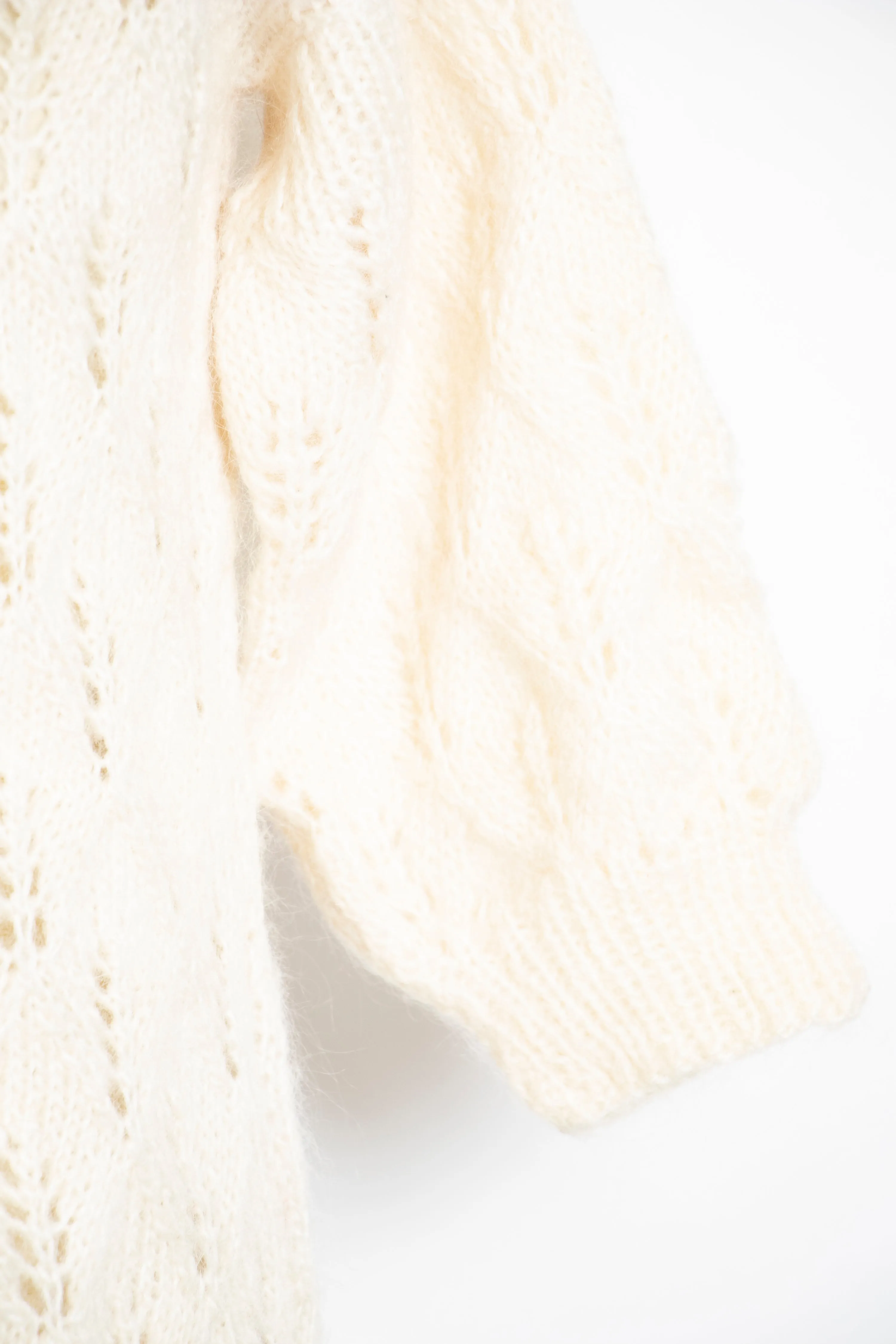 1980s Sweater Wool Mohair Chunky Knit S