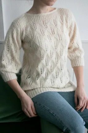 1980s Sweater Wool Mohair Chunky Knit S