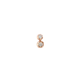 2 GRADUATED DIAMOND SOPHIA STUD