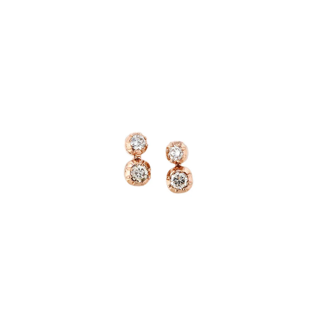 2 GRADUATED DIAMOND SOPHIA STUD