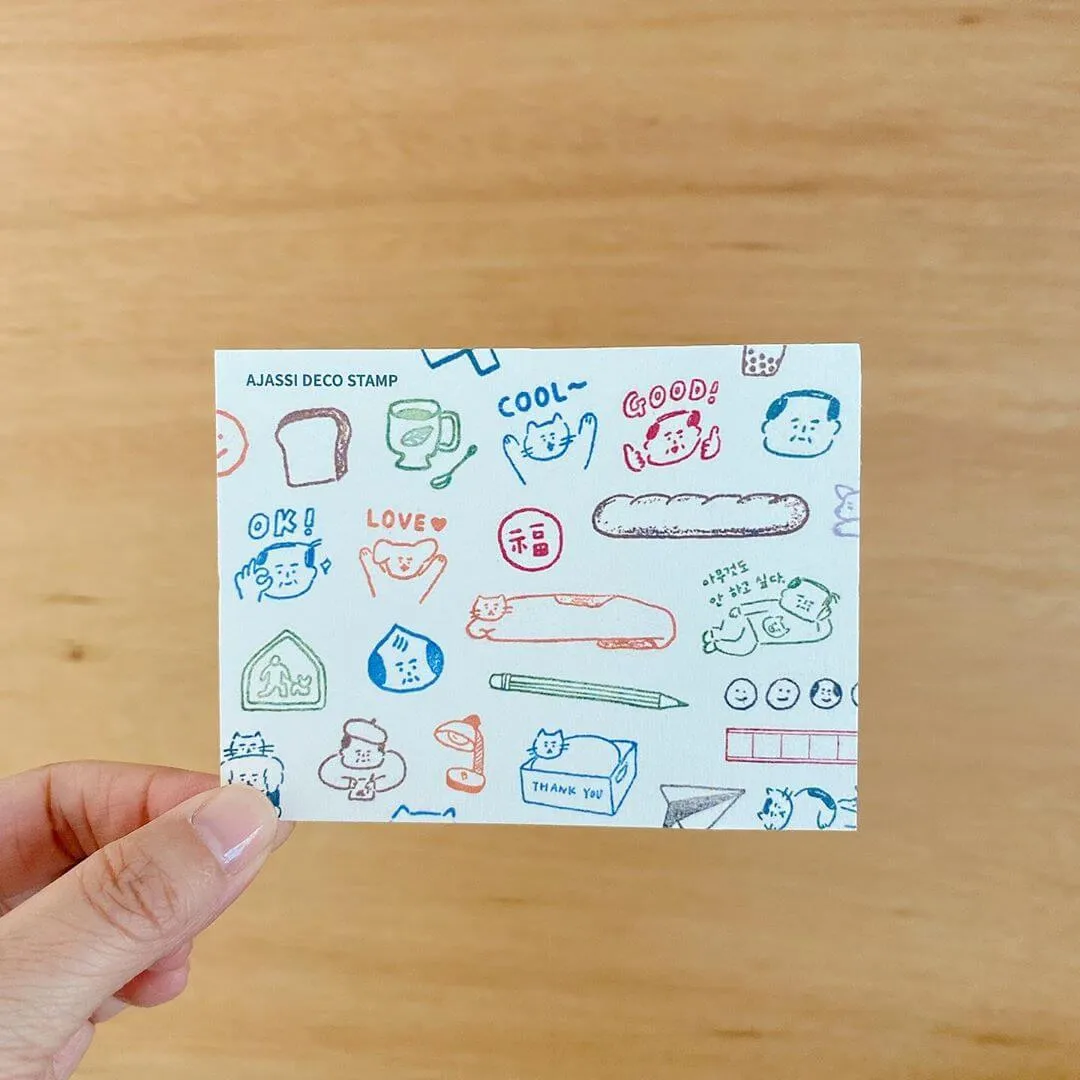 Ajassi Rubber Stamp - Round Series