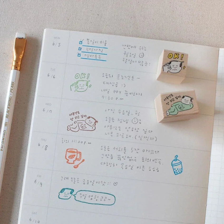 Ajassi Rubber Stamp - Round Series