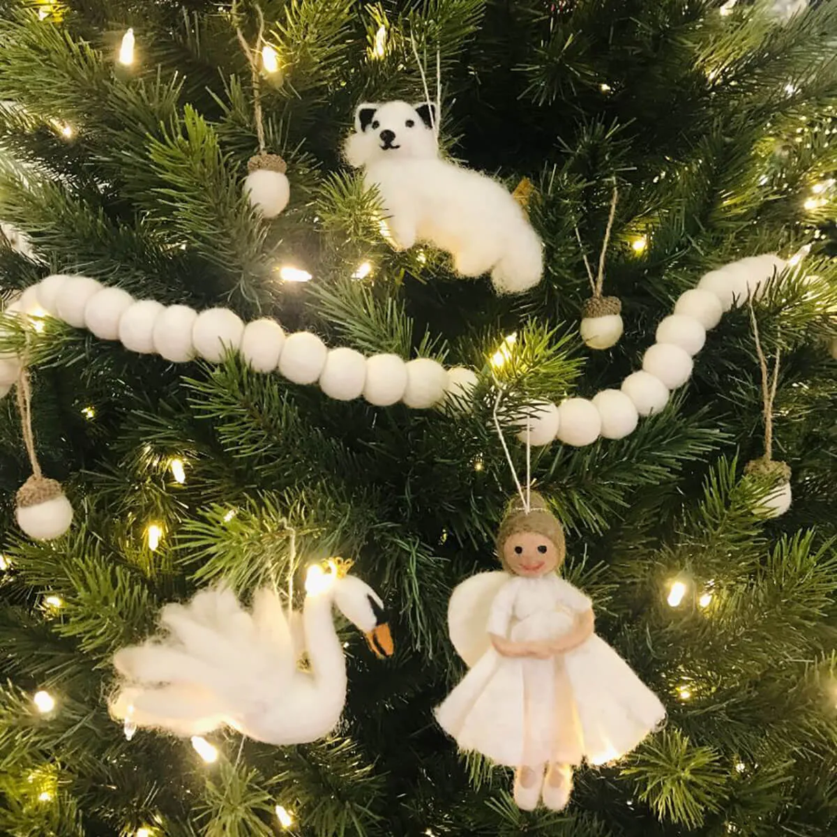 Angel Hanging Christmas Decoration by Felt So Good