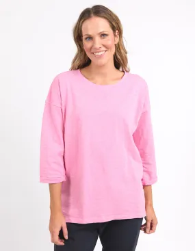 Annie 3/4 Sleeve Tee Strawberry Pink