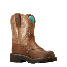 Ariat Ladies Gembaby Distressed Brown Fatbaby Western Boot 10047013