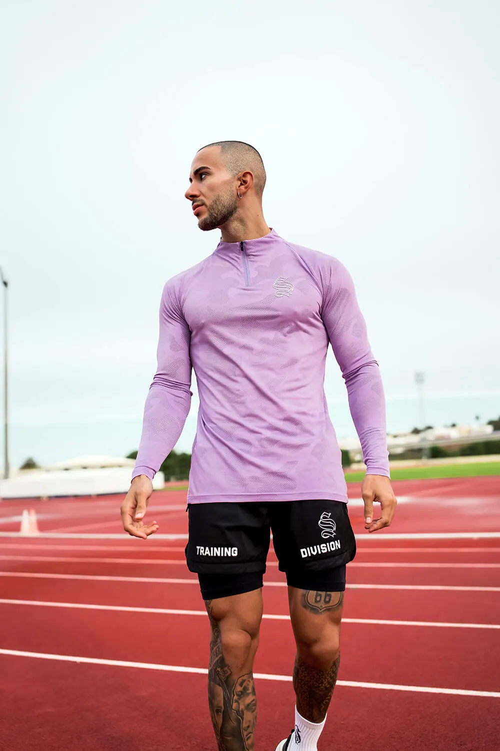 Assault 1/4 Zip Top - Lilac