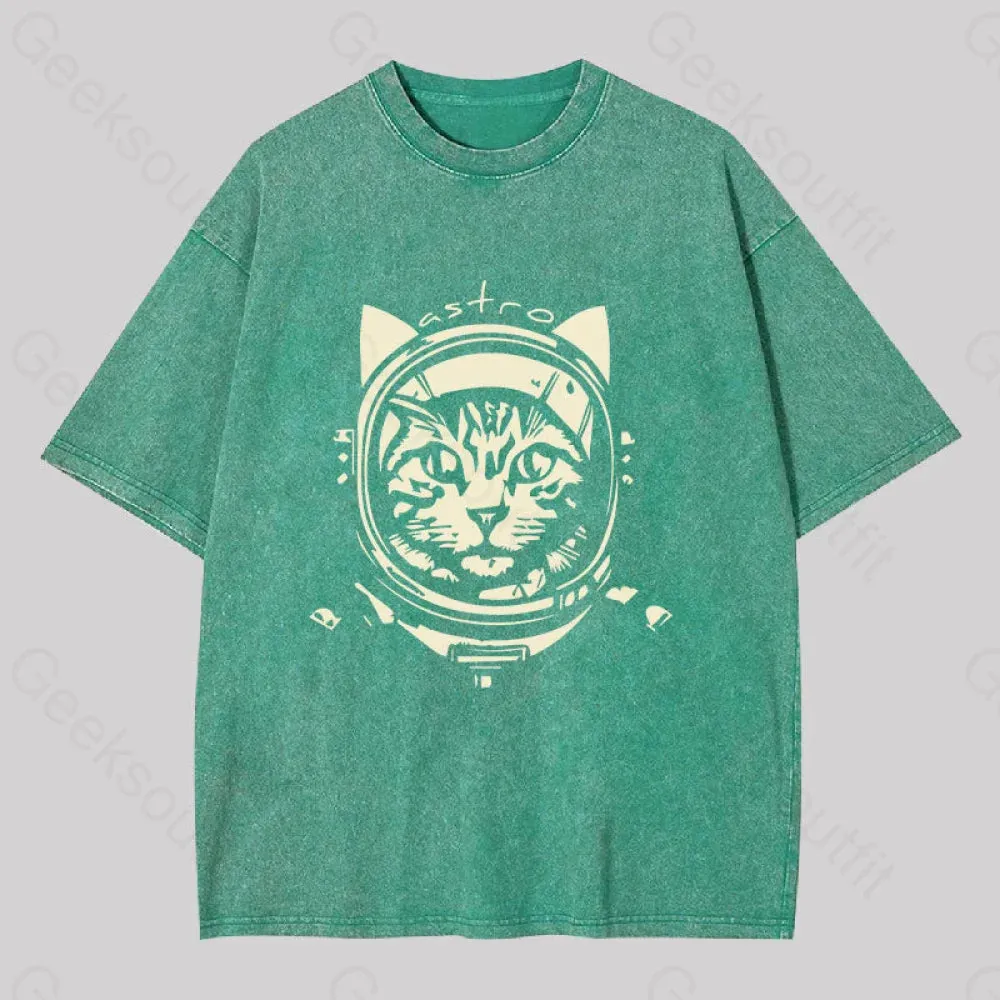 Astro Cat Washed T-shirt
