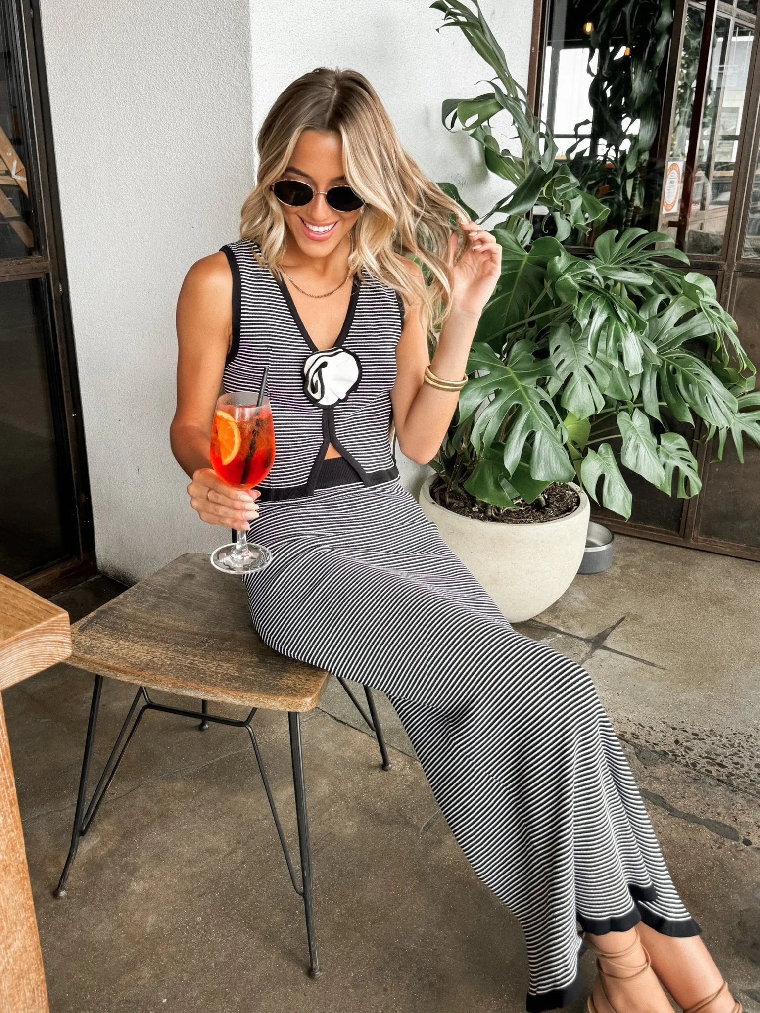 Aurora Stripe Knit Top