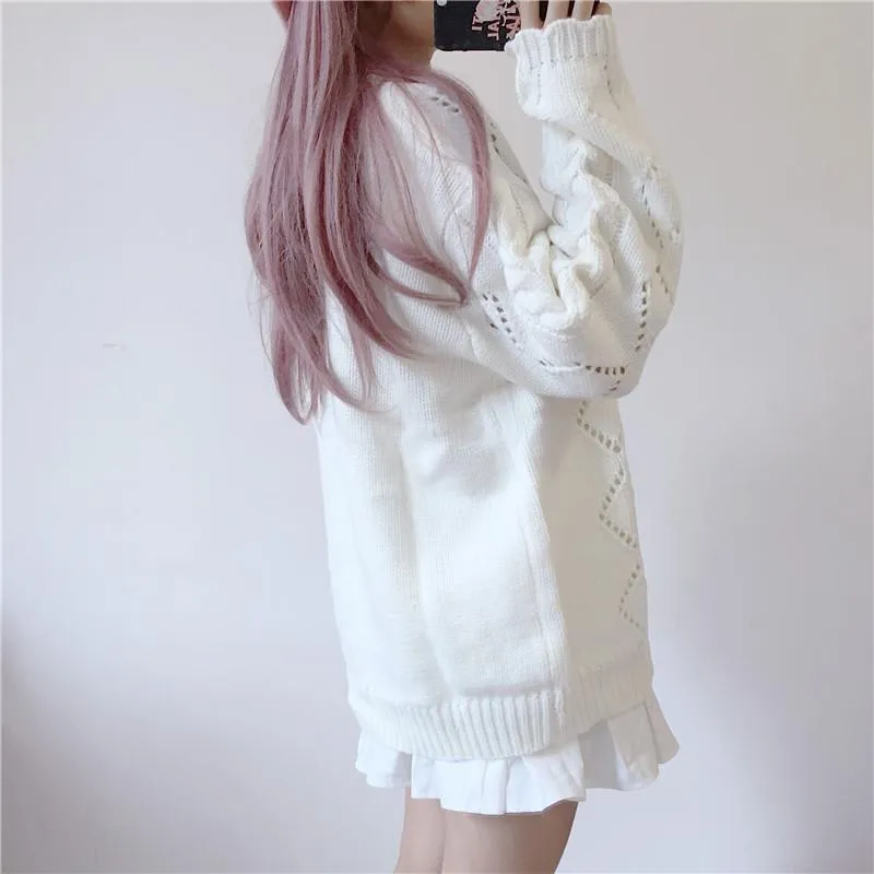 Autumn Loose Twisted Knitted Sweater