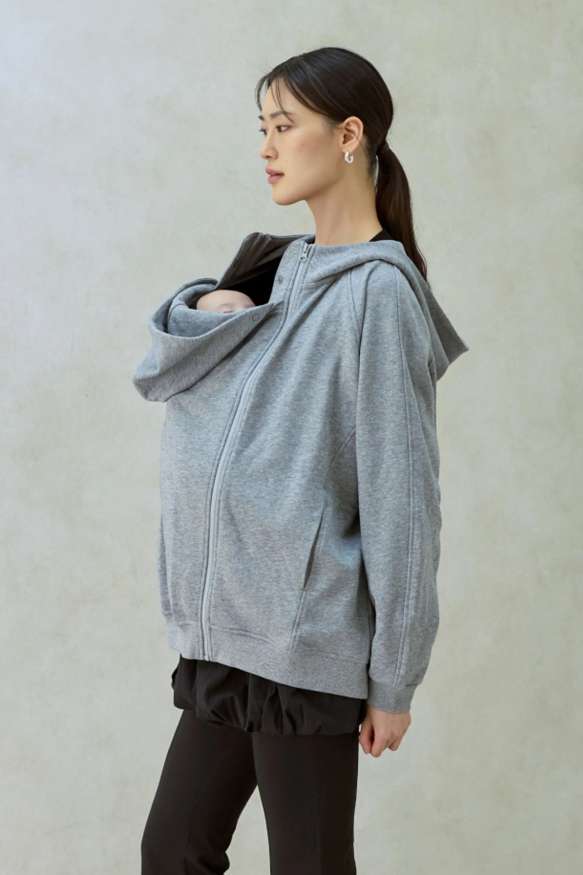 Babywearing Outerwear Zip Up Hoodie
