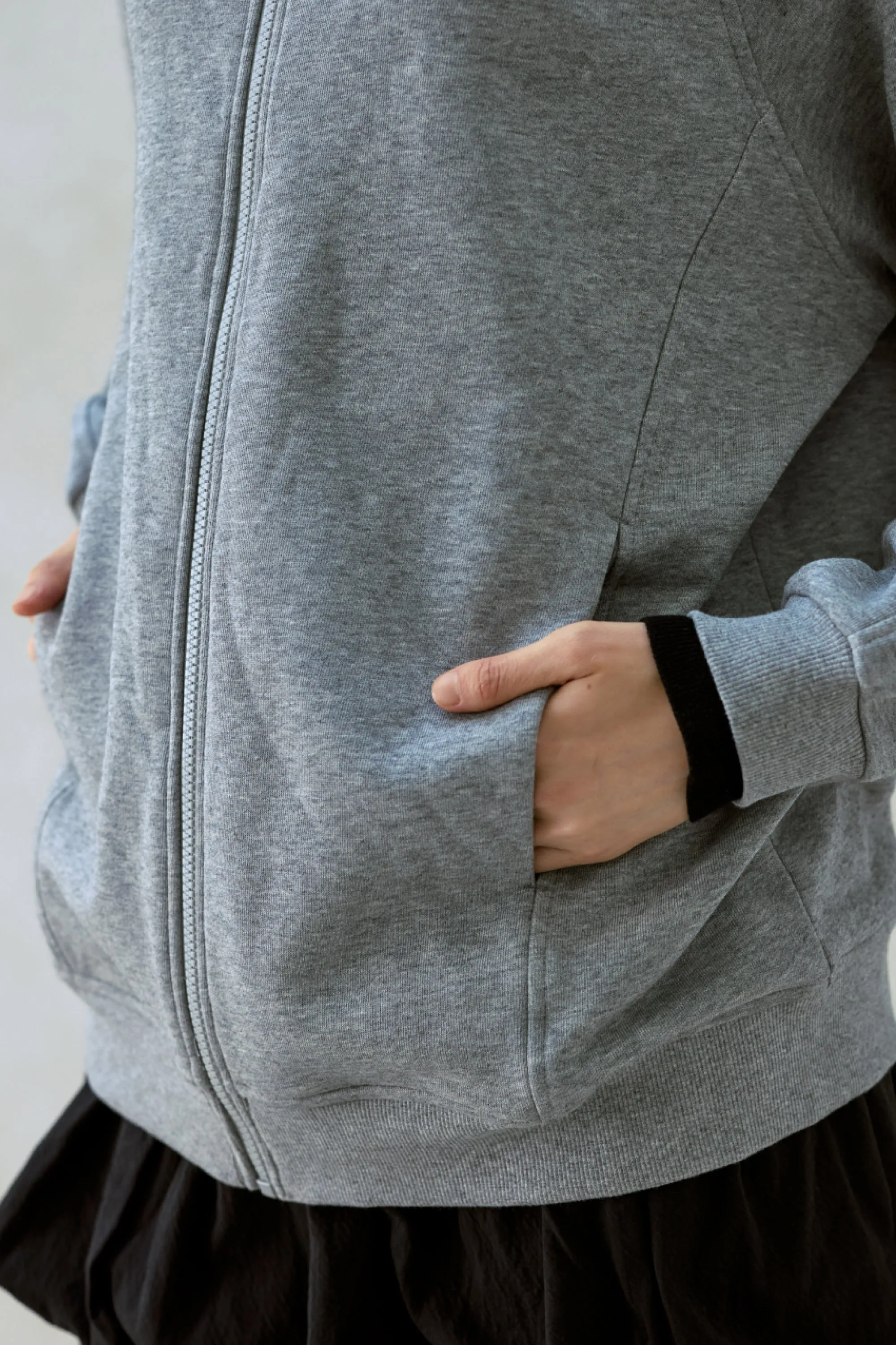 Babywearing Outerwear Zip Up Hoodie