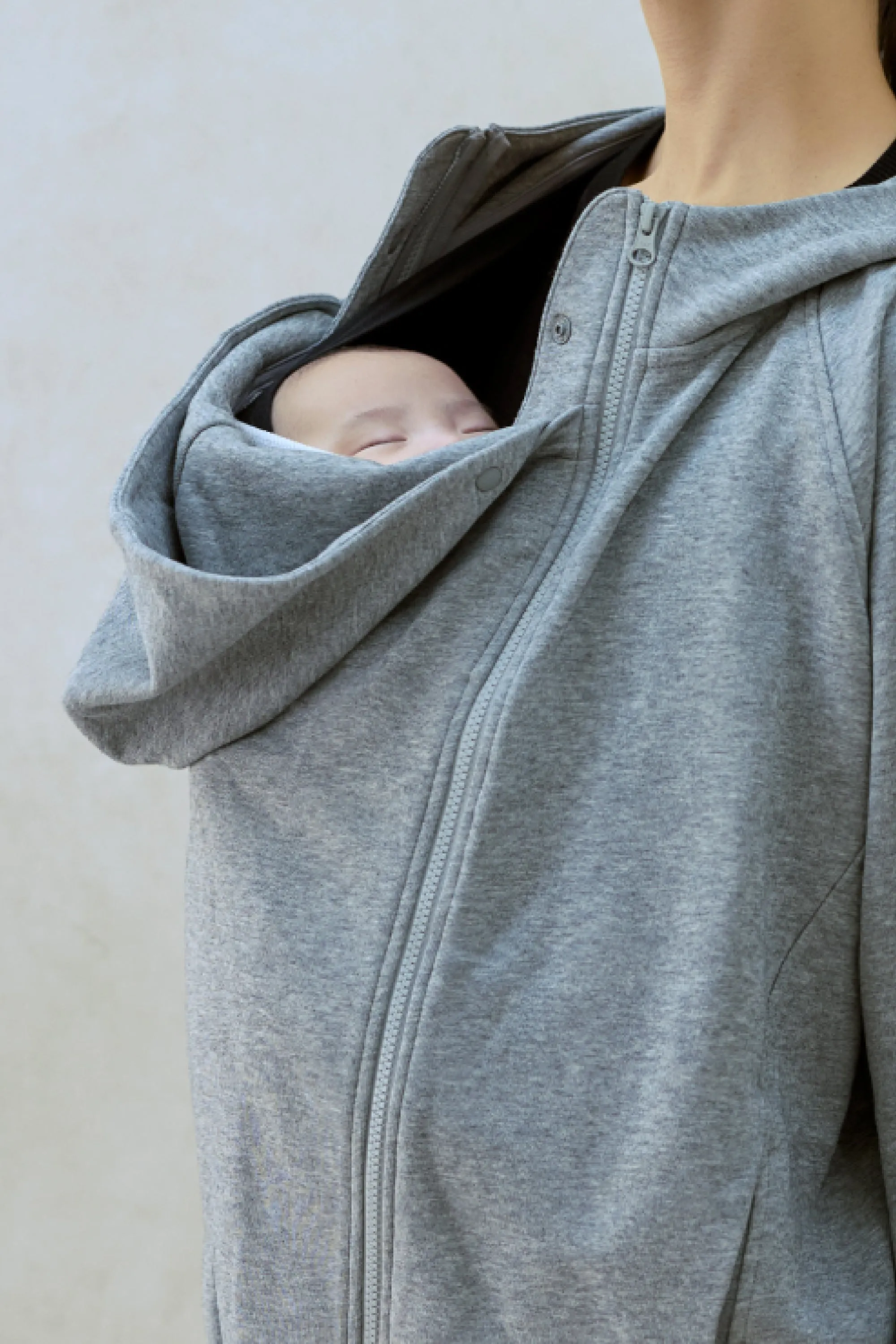 Babywearing Outerwear Zip Up Hoodie