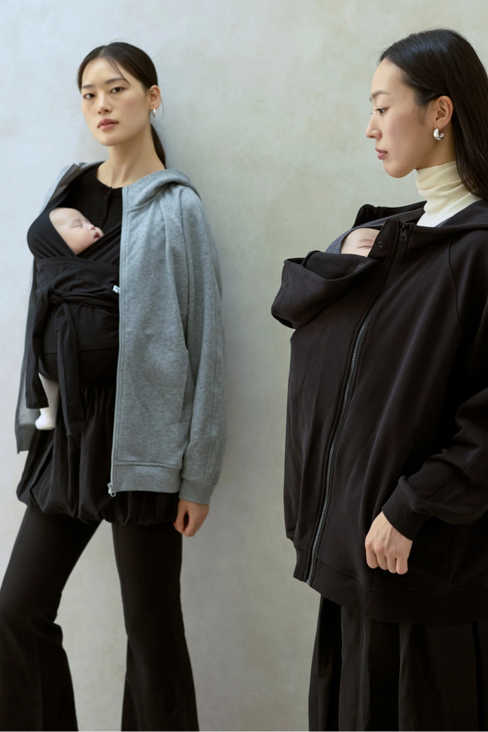 Babywearing Outerwear Zip Up Hoodie
