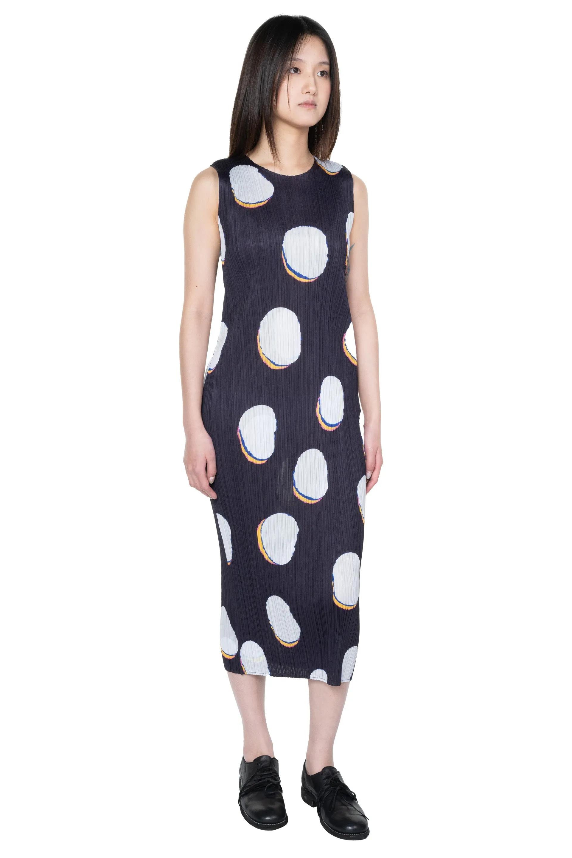Bean Dots Dress White