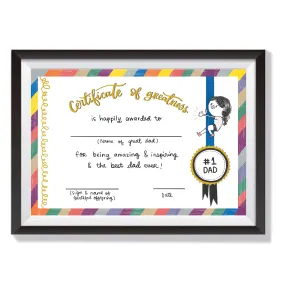 Best Dad Certificate