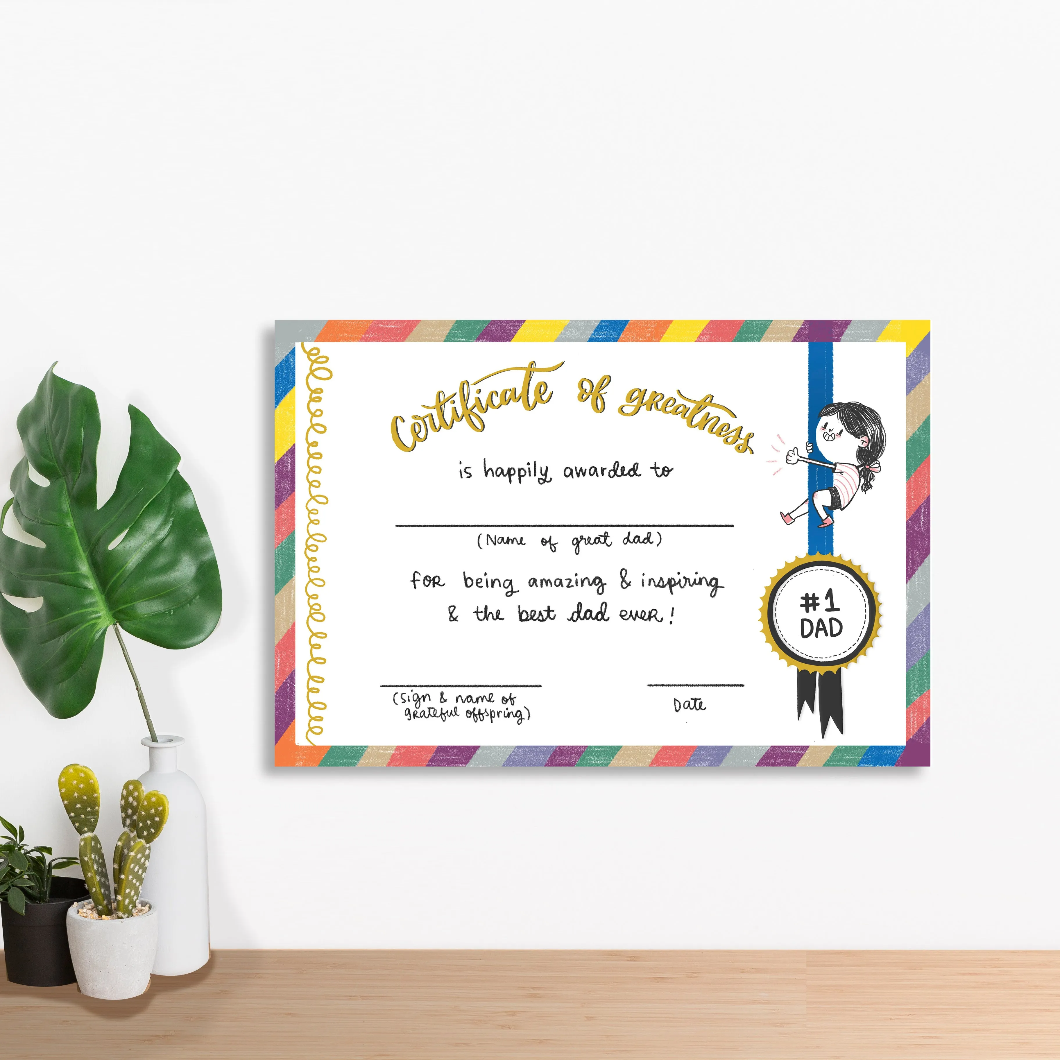 Best Dad Certificate