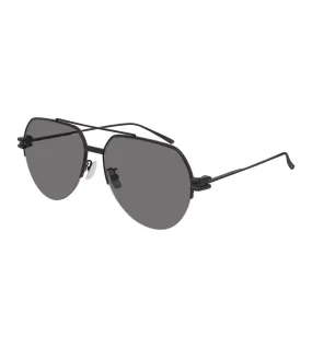Bottega Veneta Women's Grey Aviator Sunglasses