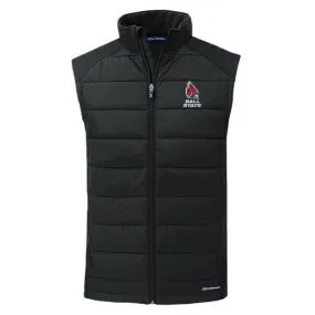 BSU Cardinals Men's Cutter &amp; Buck Evoke Eco Hybrid Vest
