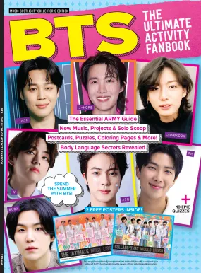 BTS - The Ultimate Activity Fanbook: Summer 2023 Update, Postcards, Puzzles, 10 Quizzes, Coloring Book Pages & Play BTS Bingo!