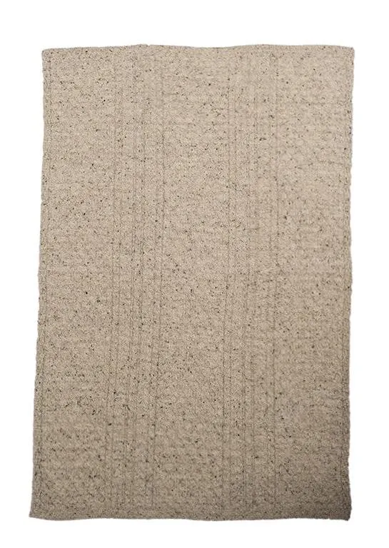 Cable/Honeycomb Knit Wool Blanket/Throw - 4 Colours