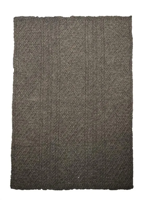 Cable/Honeycomb Knit Wool Blanket/Throw - 4 Colours