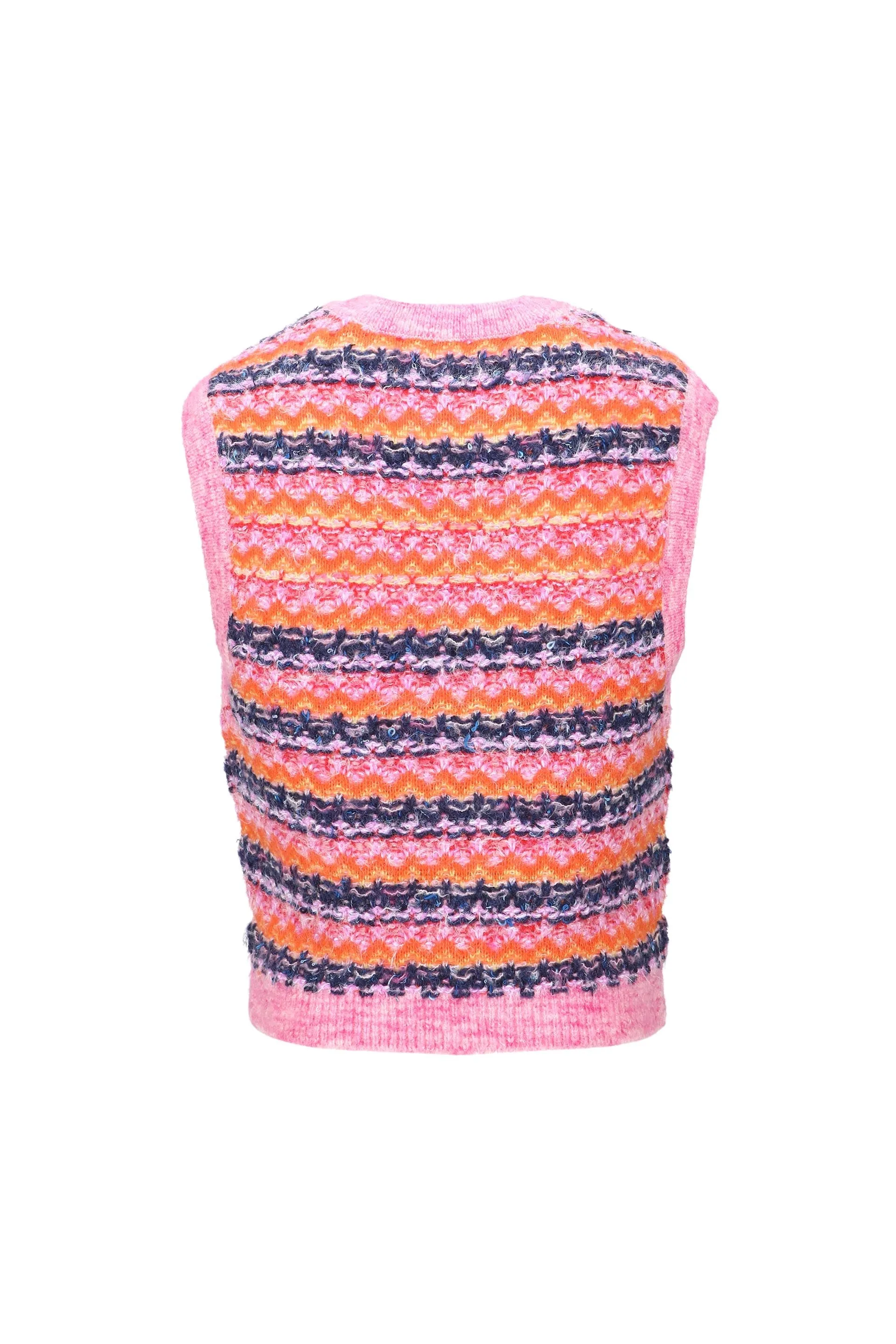 Candy Crewneck Vest Pink