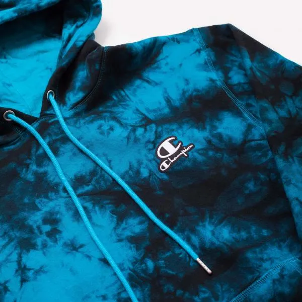 CHAMPION - Men - Galaxy Dye Hoodie - Tempo Teal/Black