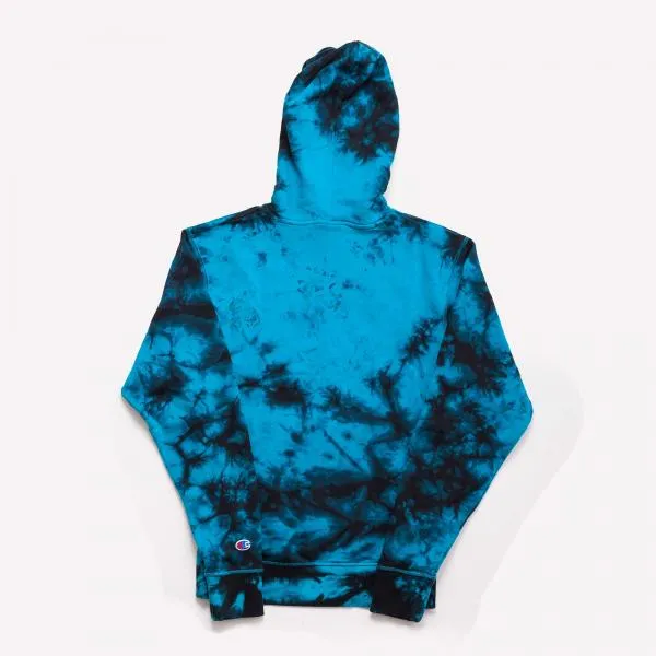 CHAMPION - Men - Galaxy Dye Hoodie - Tempo Teal/Black