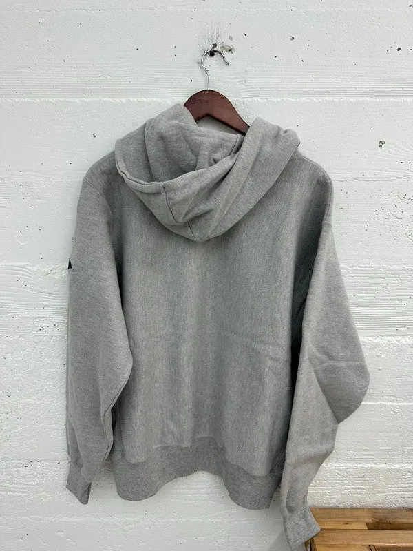 Champion Reverse Weave Hoodie Arch Logo Oxford Grey GF68 586DOB 1IC
