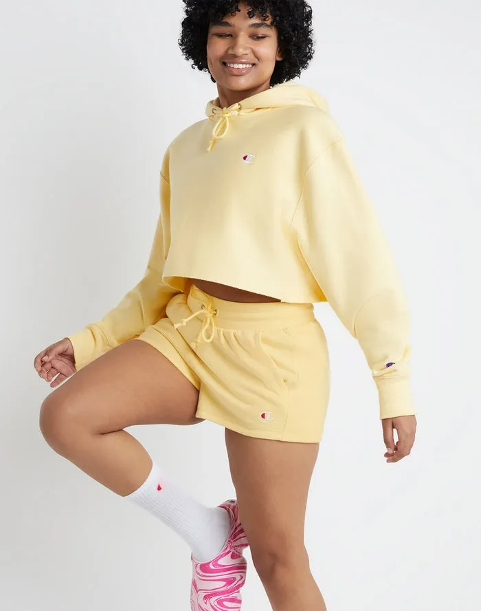 Champion Women's Reverse Weave Short 3" Buttered Popcorn ML906 549314 CSU
