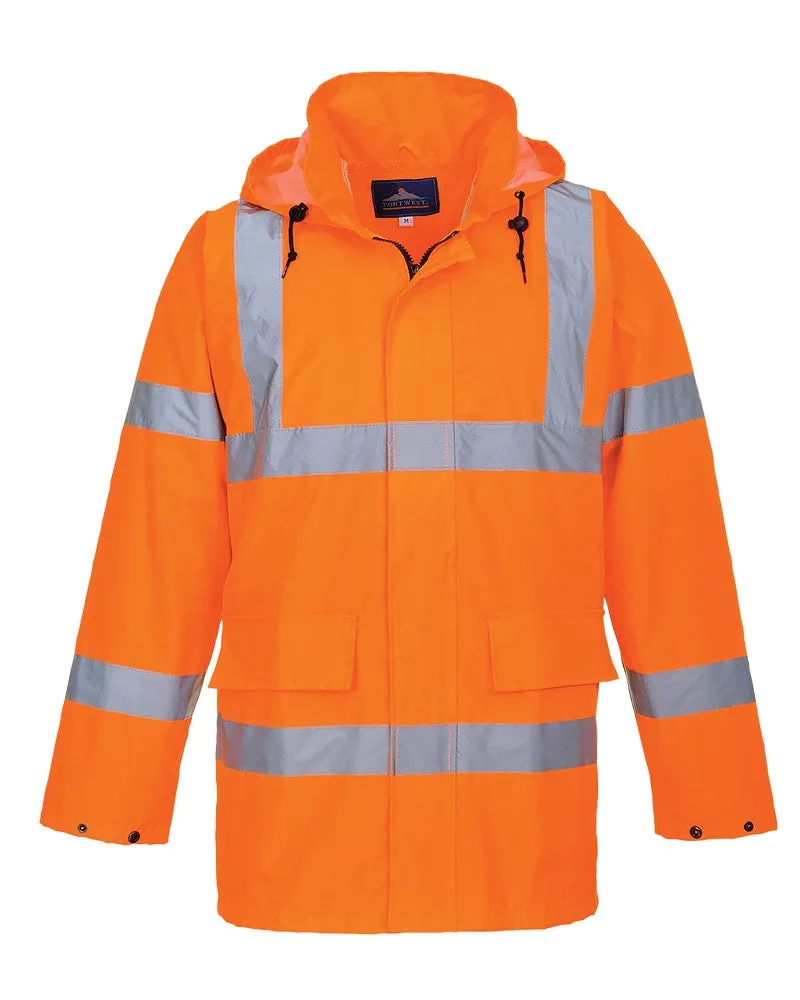 Class 3 Portwest Orange Hi-Vis Lite Traffic Jacket