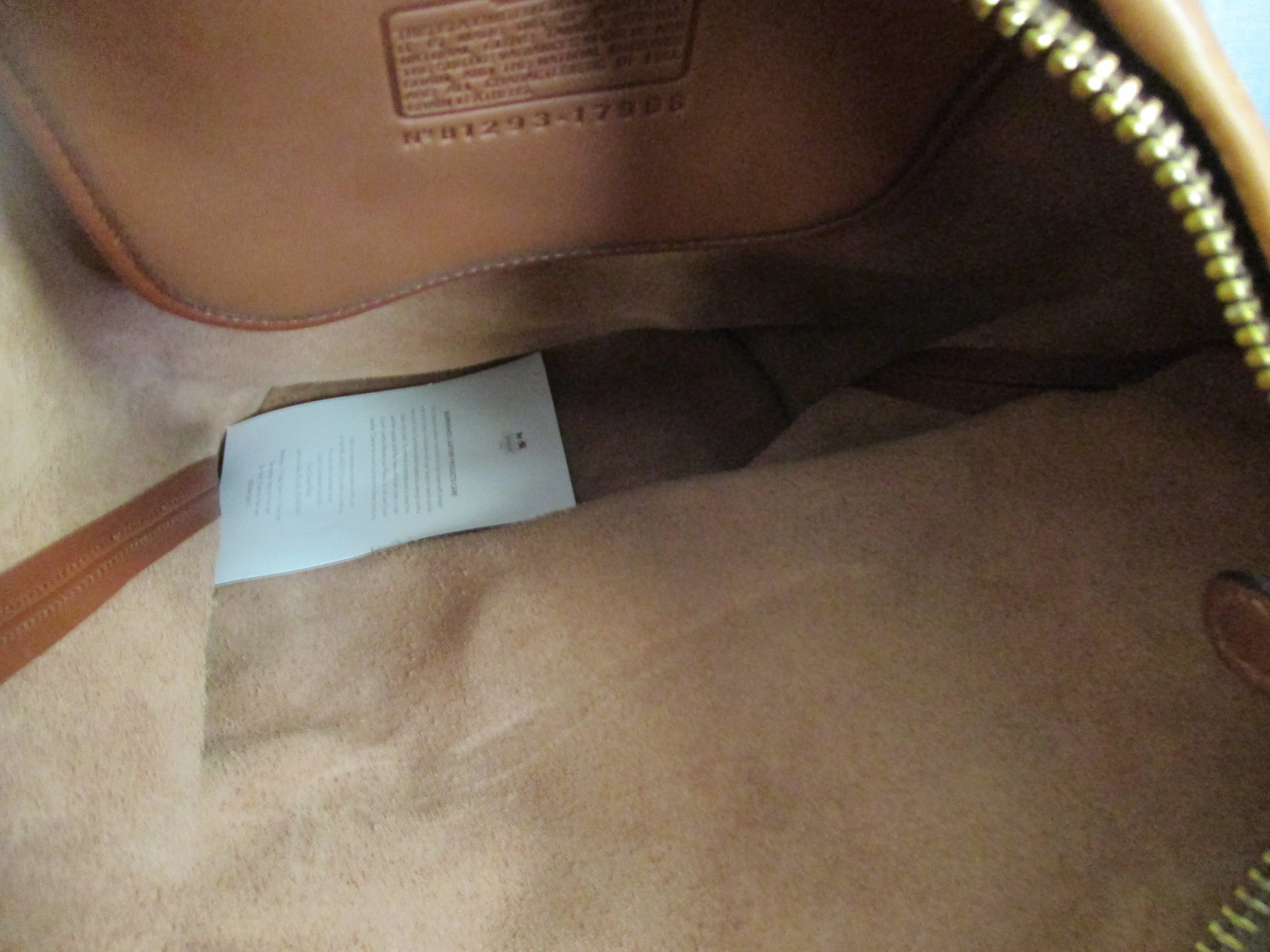 COACH 17998 Soft Leather Hobo Bucket Duffle Shoulder Bag Tote Shopper Purse BROWN