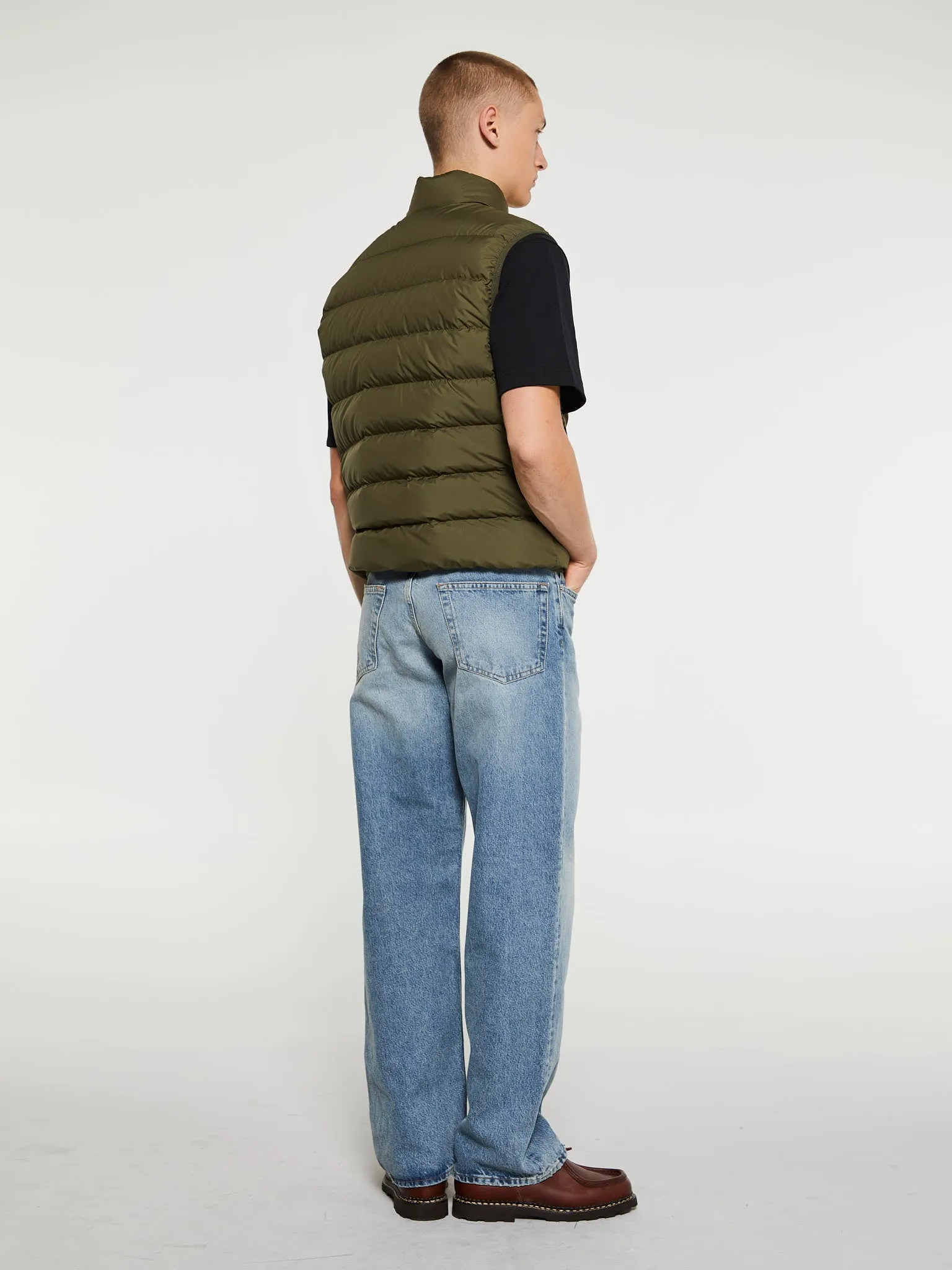 Contrin Vest in Olive Green