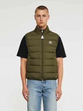 Contrin Vest in Olive Green