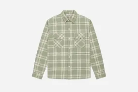 Crosscut Flannel ~ Seafoam Slub Check