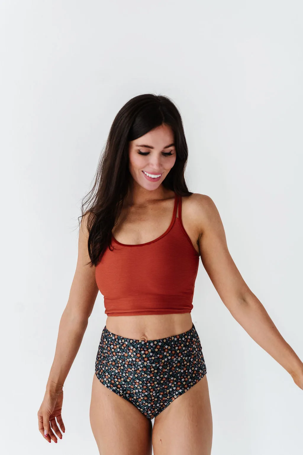 Double Strap Top in Rust