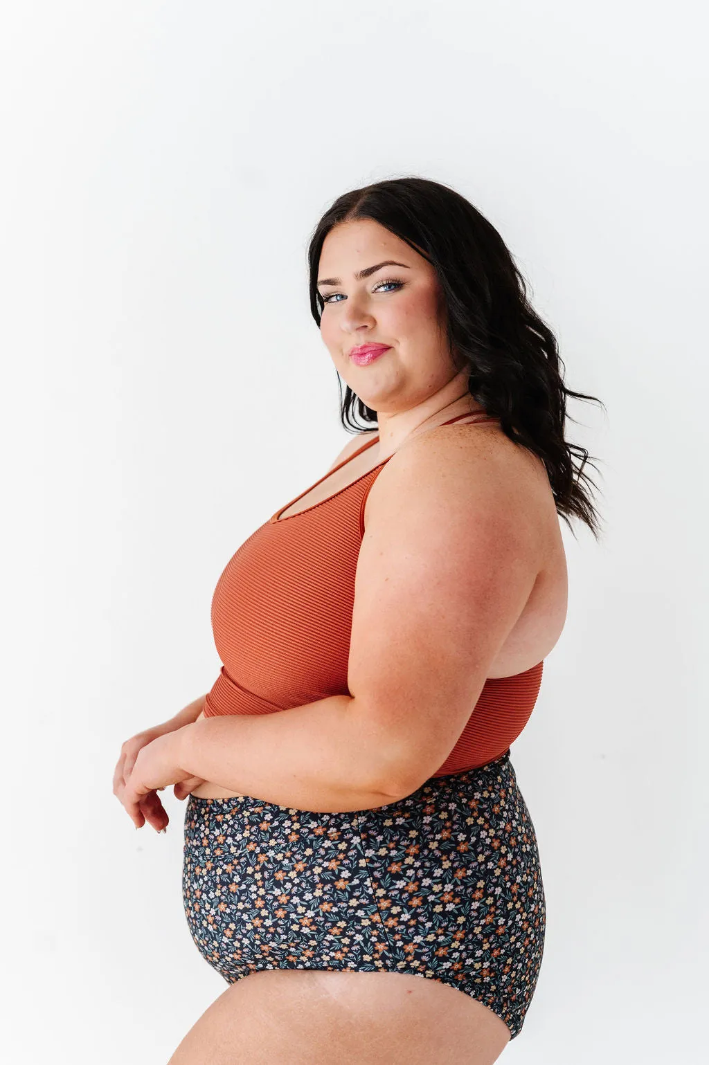 Double Strap Top in Rust