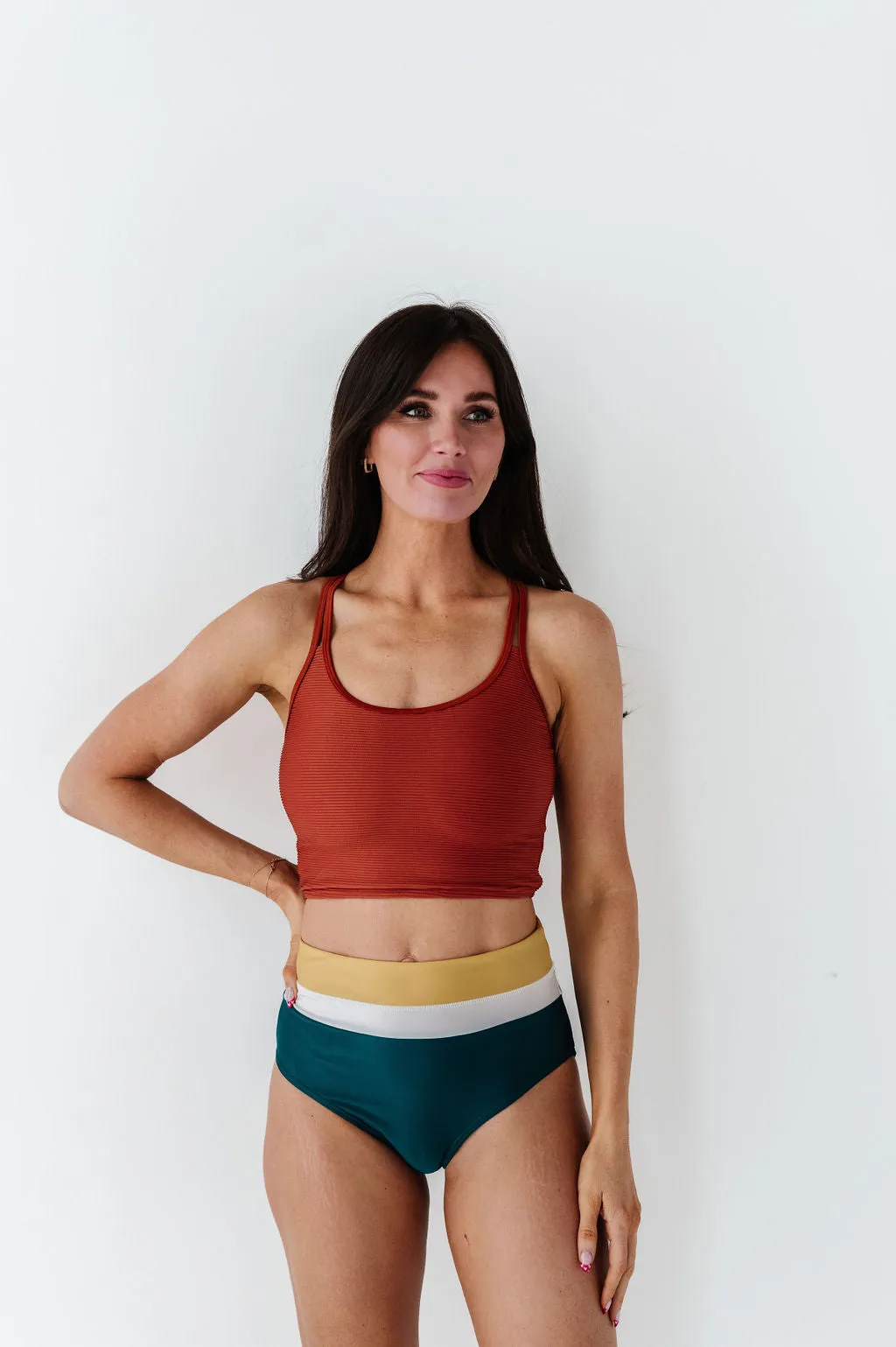 Double Strap Top in Rust
