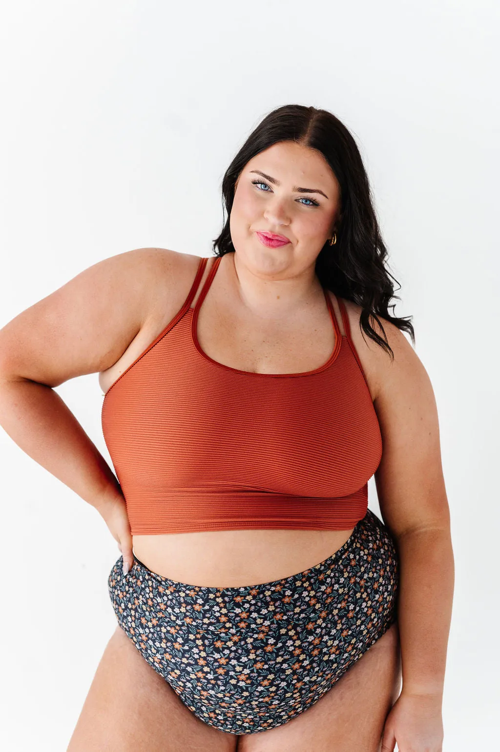 Double Strap Top in Rust