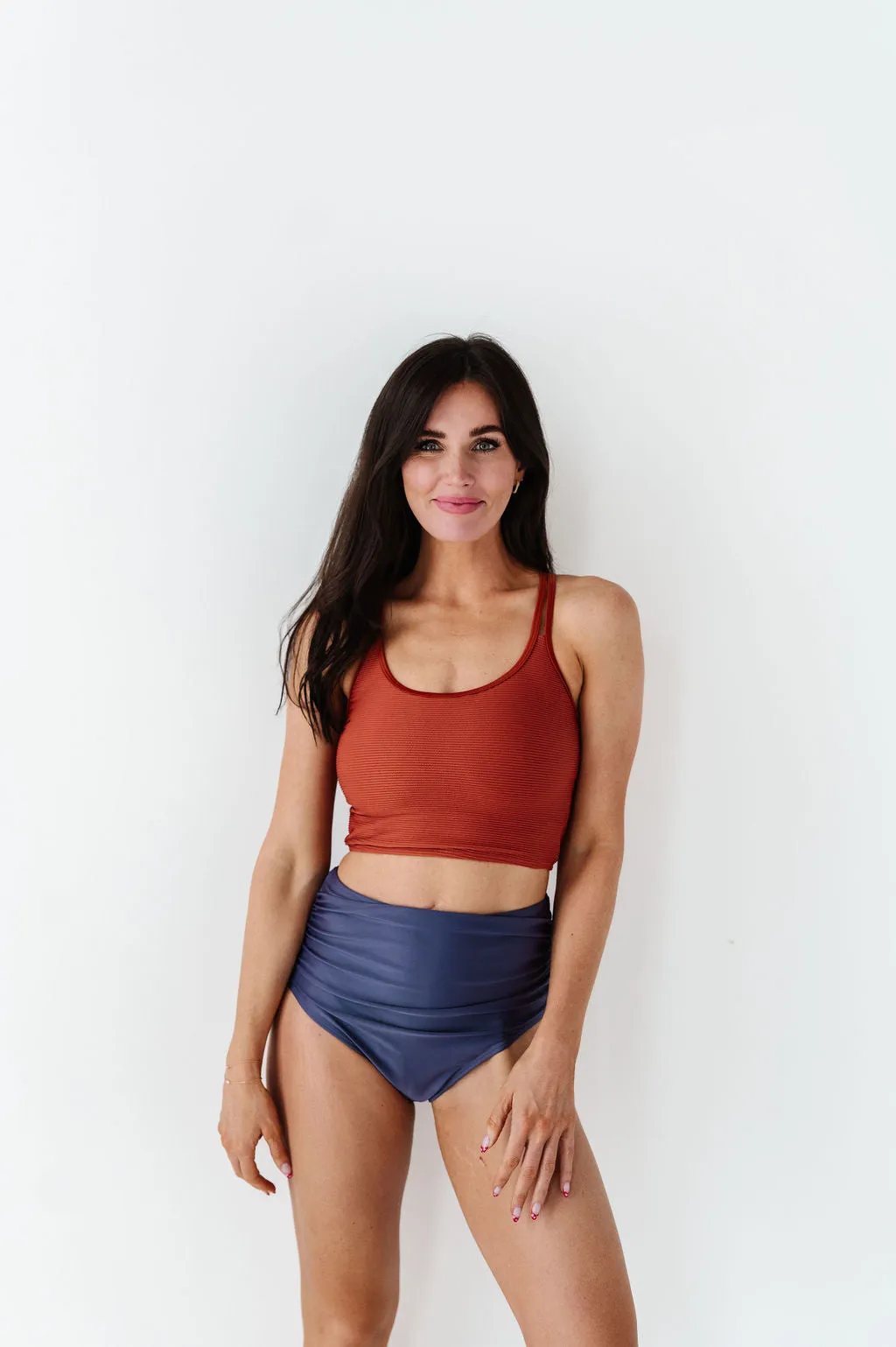 Double Strap Top in Rust
