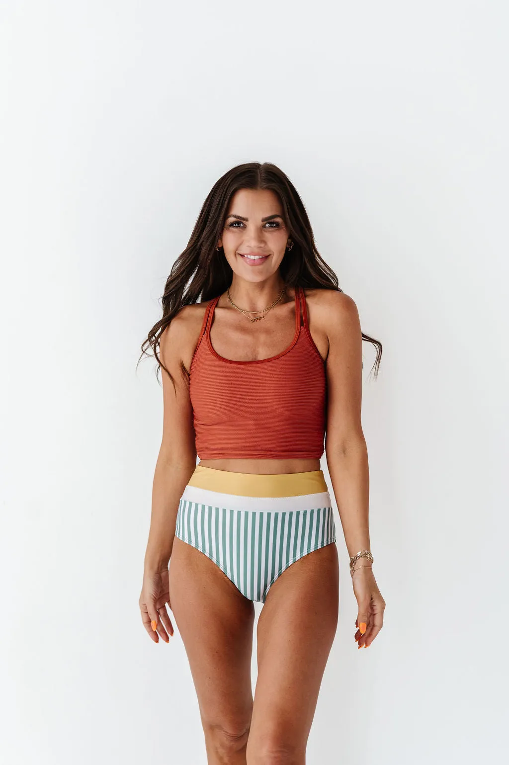 Double Strap Top in Rust