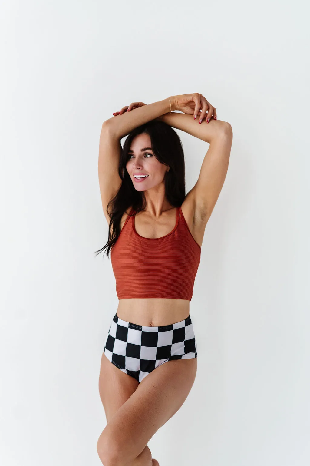Double Strap Top in Rust