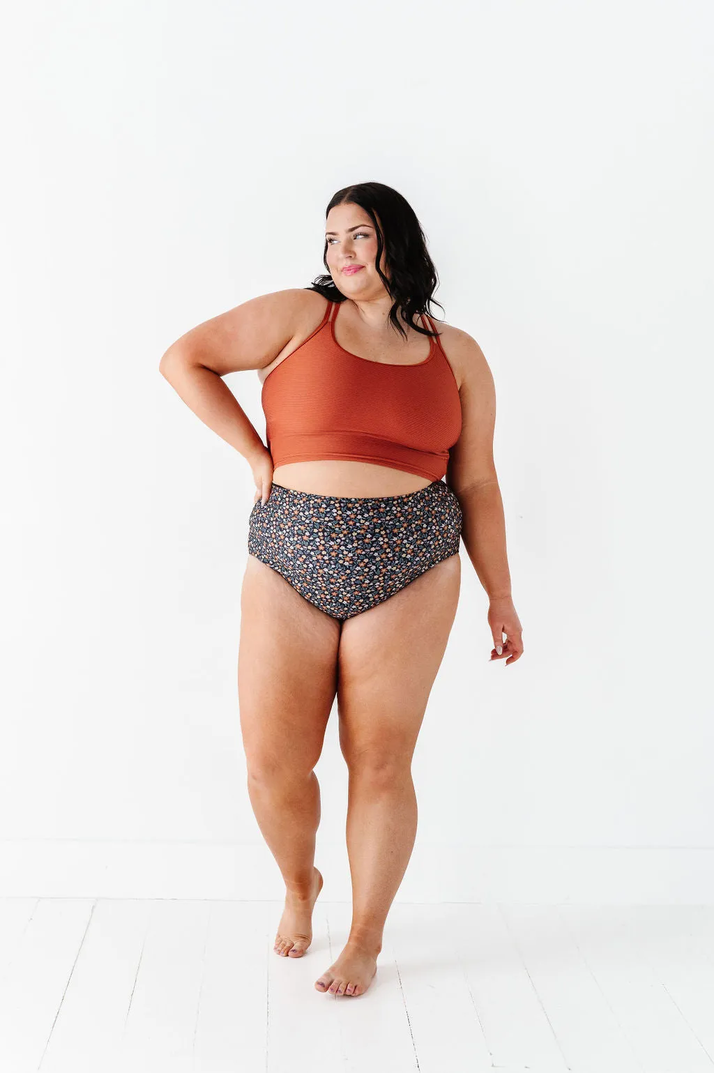 Double Strap Top in Rust