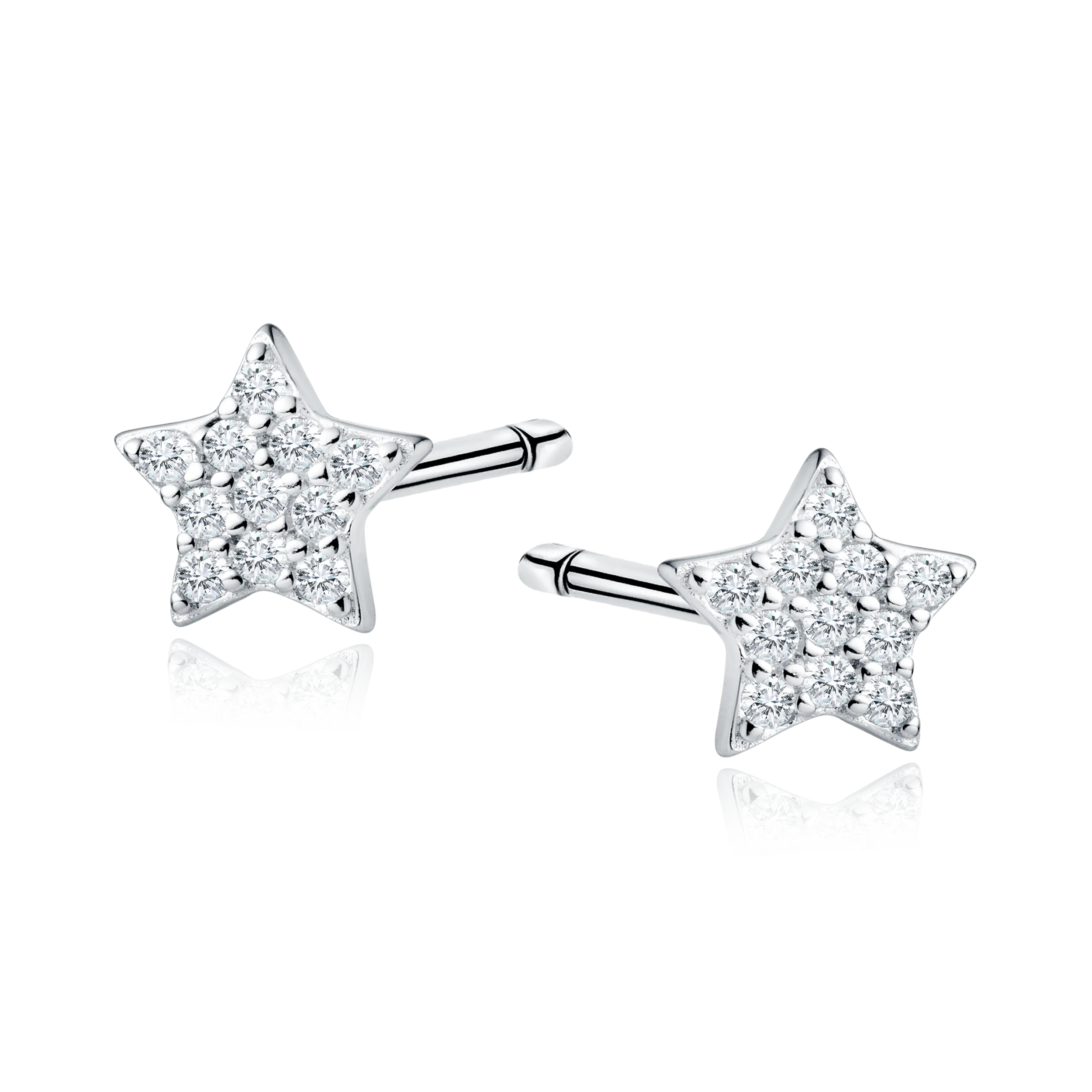 Earrings "Shiny stars" 925 Silver
