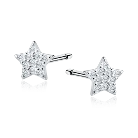 Earrings "Shiny stars" 925 Silver