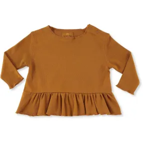 Ebi Frill Top - Dark Honey