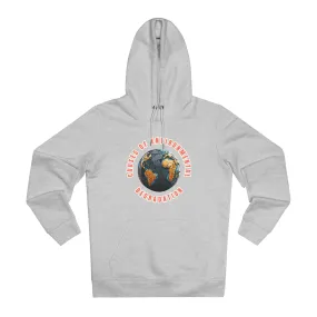 Eco-Friendly Organic - Unisex Cruiser Hoodie - Causes of Environmental Degradation graphic