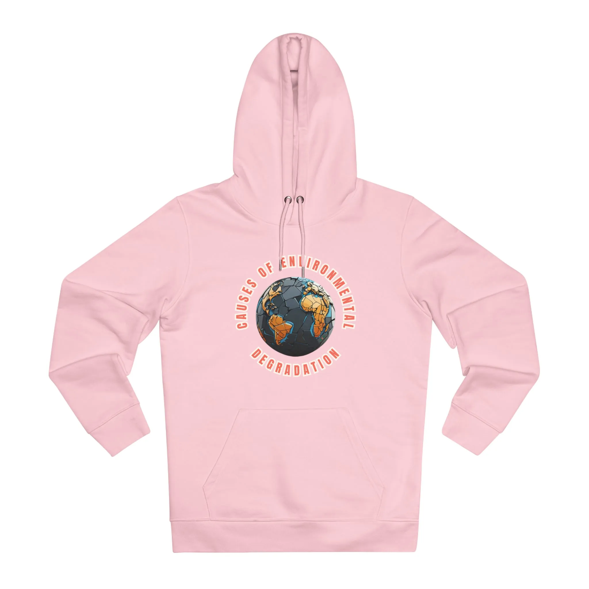 Eco-Friendly Organic - Unisex Cruiser Hoodie - Causes of Environmental Degradation graphic