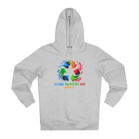 Eco-Friendly Organic - Unisex Cruiser Hoodie - Global Recycling Day graphic