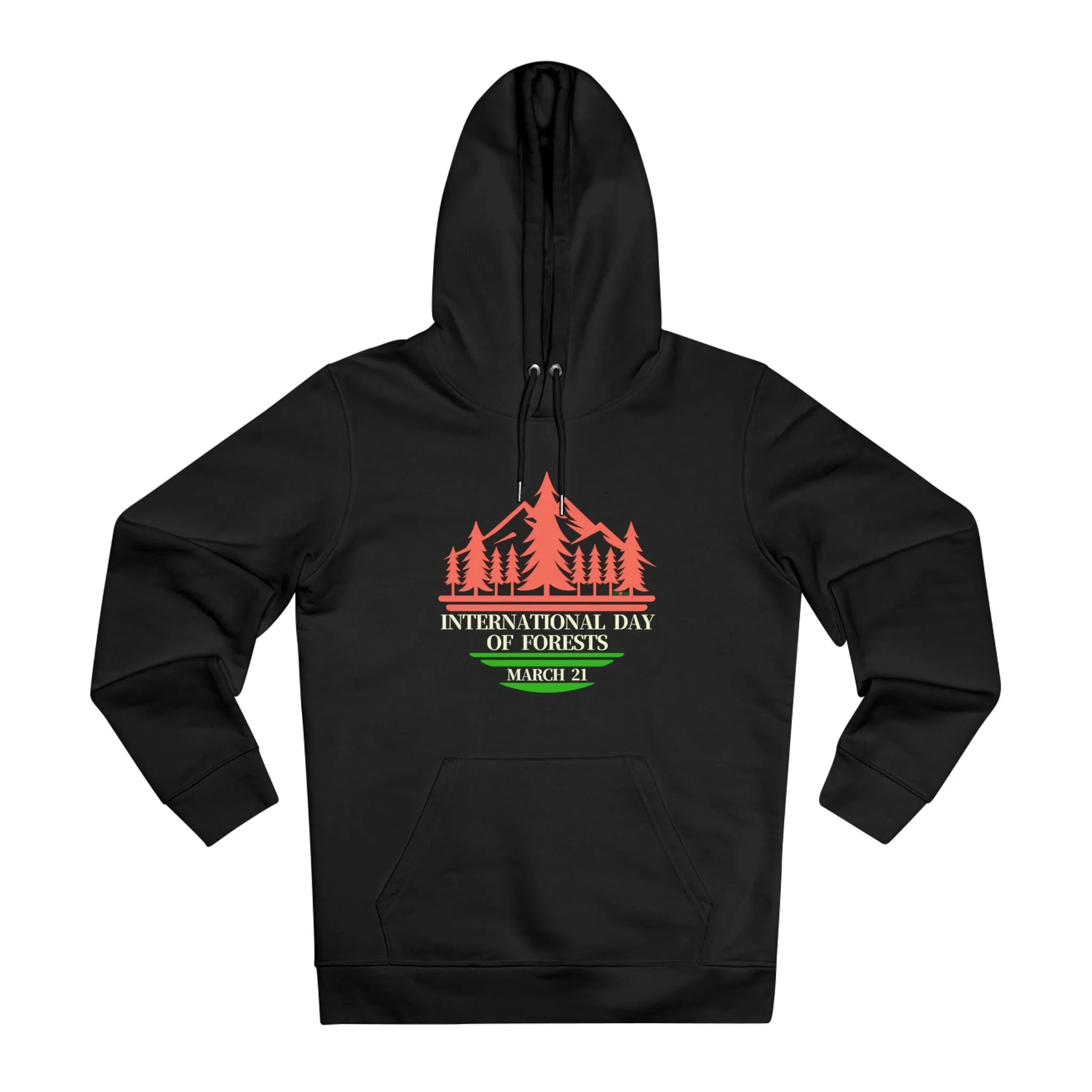Eco-Friendly Organic - Unisex Cruiser Hoodie - International Day of Forests graphic